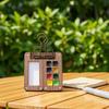 Watercolor Palette with Binder Clip Compact PocketSized Wooden Paint