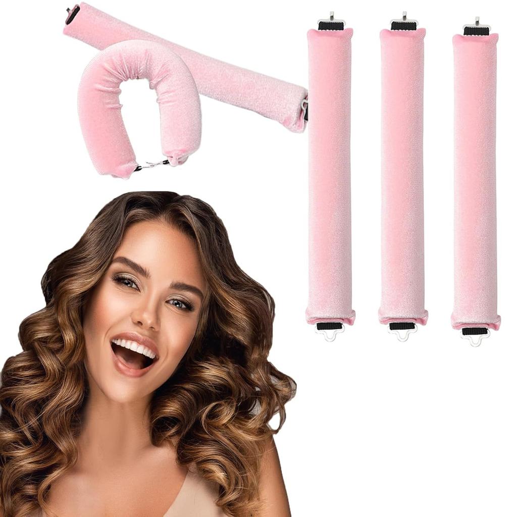 4/3/1PCS Hair Accessories Heatless Curls Beauty Women Curly Products Hair Curler Rubber Curling Sleep Hairdresser Tools Hair Foam Rollers