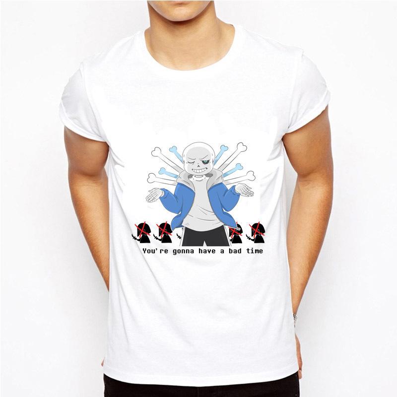 Undertale T-Shirt GAME Undertale sans and papyrus T Shirt Tees Shirt skull brother anime men/women t-shirt funny Tops