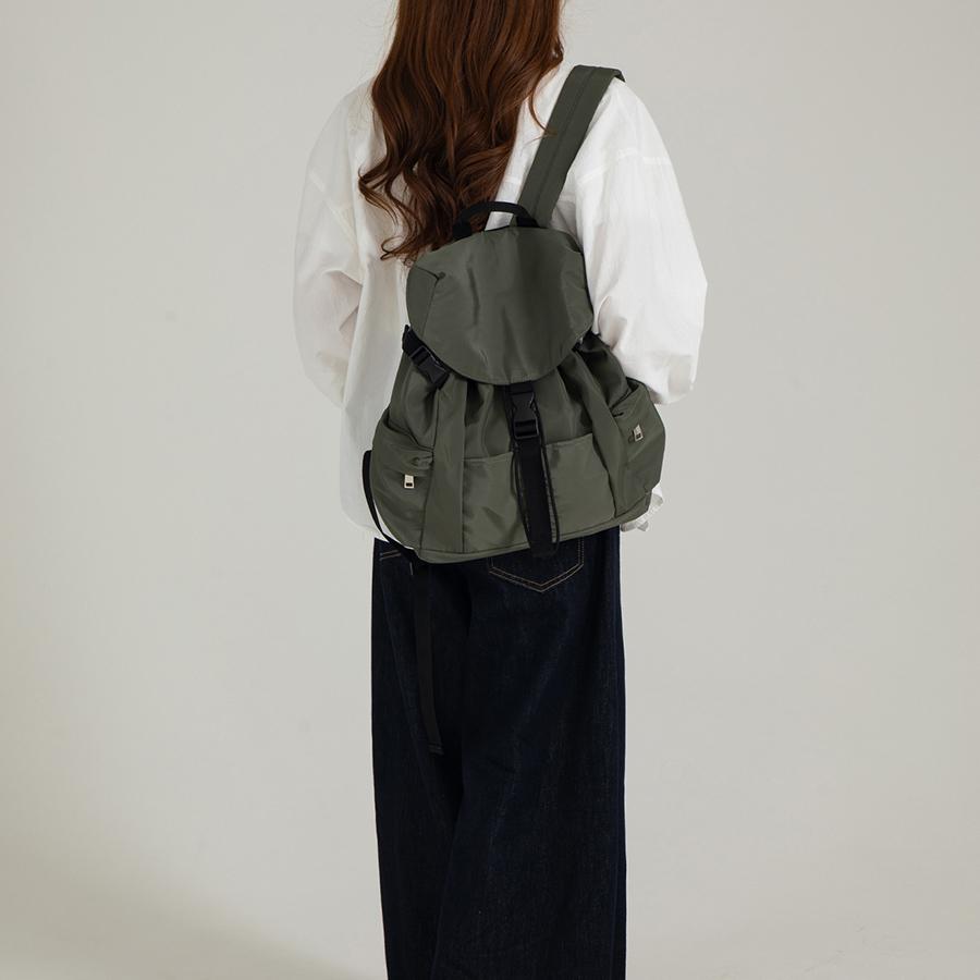Korean version nylon lightweight and versatile double-shoulder bag large capacity with multiple pockets casual commuter backpack