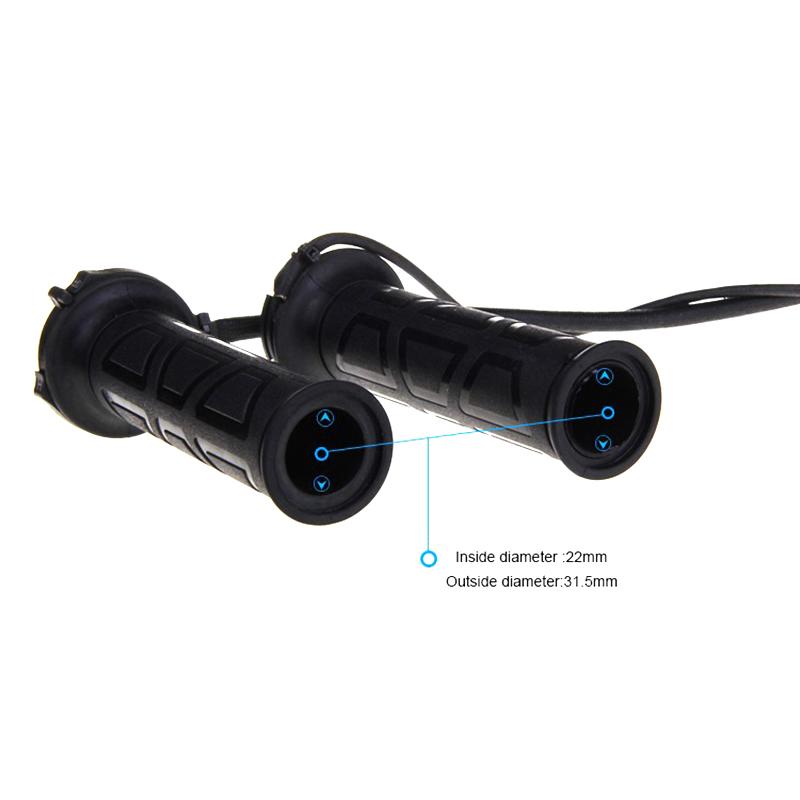New Universal Motorcycle 22mm Hand Heated Grips Molded Grips ATV Warmers Adjust Temperature Hot Handlebar 2028