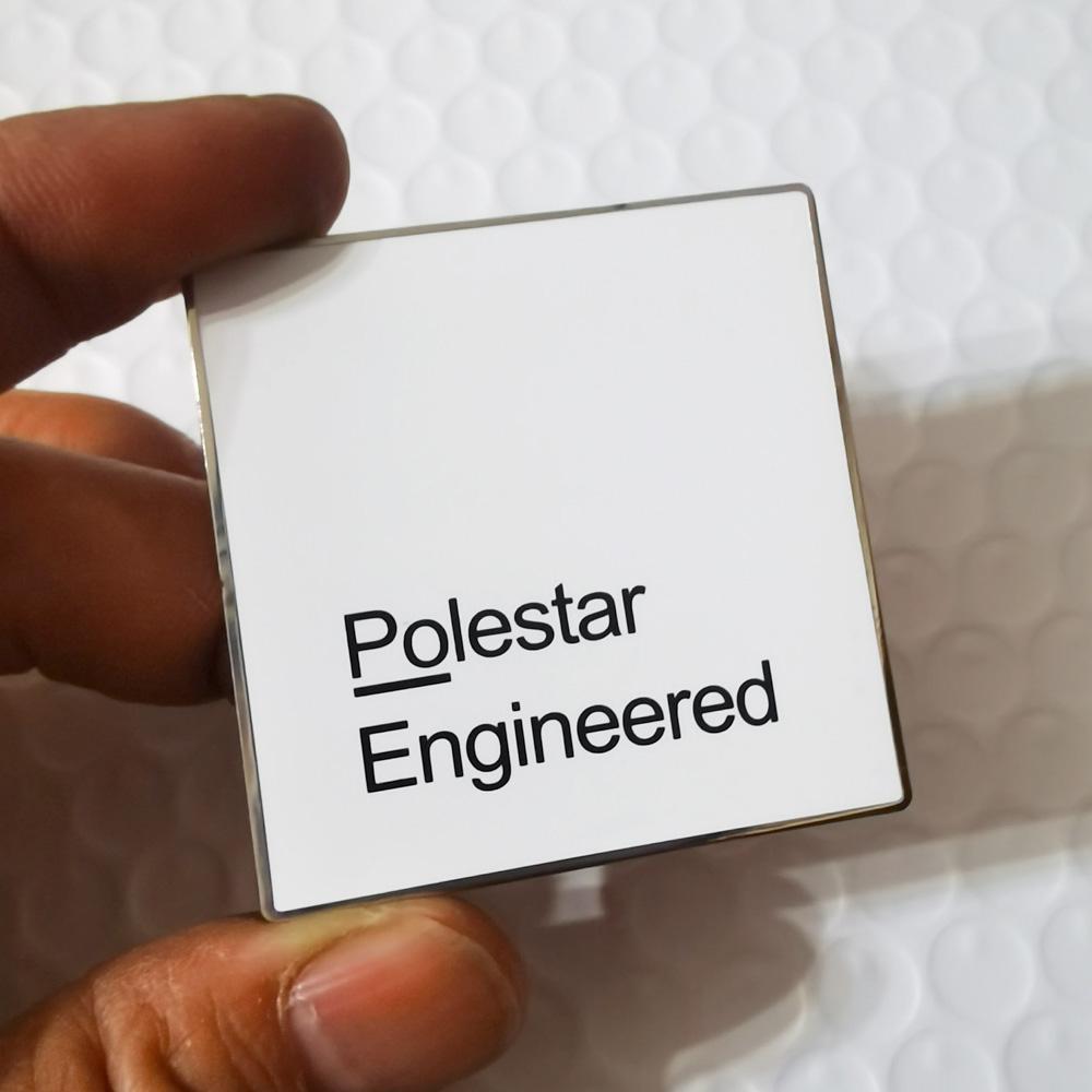 

Эмблема Polestar для решетки Volvo, наклейка-значок Polestar Engineered для Volvo XC90 XC60 S90 V90, наклейка на решетку Polestar