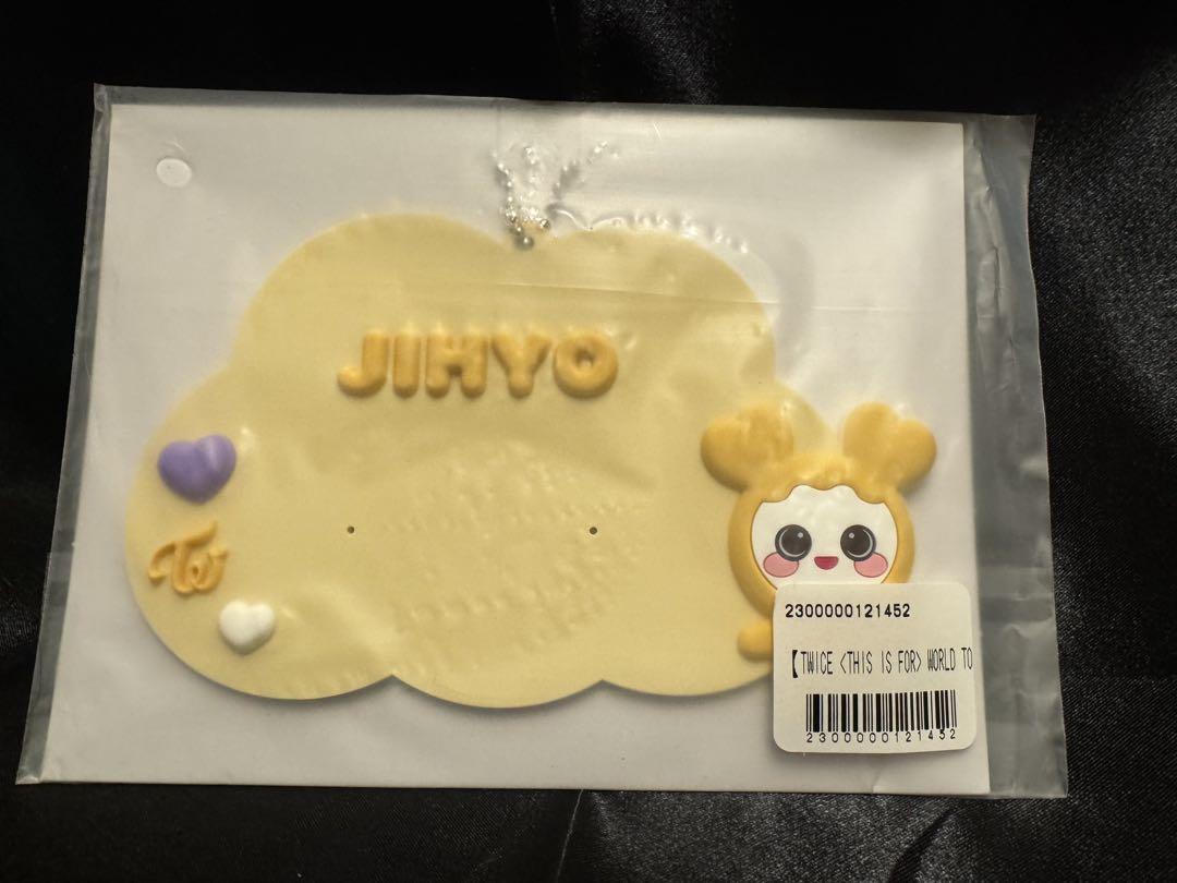 

[USED] TWICE Jihyo Online Lottery Rubber Name Keychain JIVELY