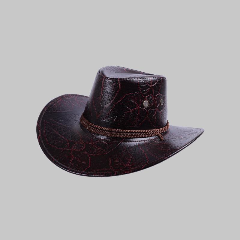 Leder Western Cowboyhut Stierkopf Zubehör Herren und Damen Cowboyhut Mode Reise Partyhut sombrero vaquero