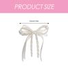 Sophisticated Pearls Bows Barrette Hairpieces For Parties And Everyday Use Elegant Hair Clip Versatile Hair Decoration