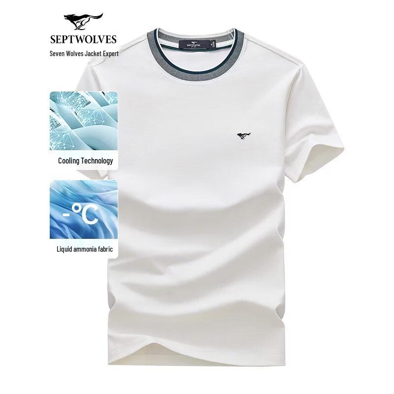 Septwolves Men s Cooling Round Neck Short Sleeve T-Shirt 2XL