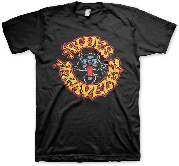 Blues Traveler Men s Circle Cat Logo T-Shirt | Officially Licensed Merchandise S разноцветный