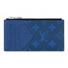Coin Classic Monogram Pacific Coated Canvas Card Holder Men Wallets Blue M30270