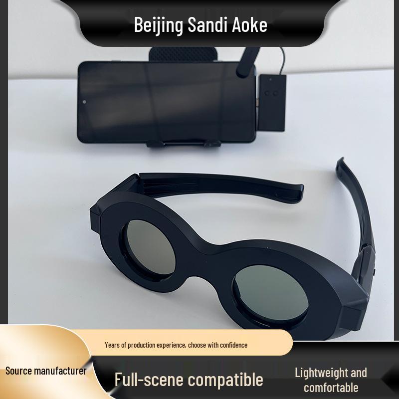 

Окуляри AUK3D: Перетворіть звичайні мобільні телефони та дисплеї на перегляд 3D-відео чорний