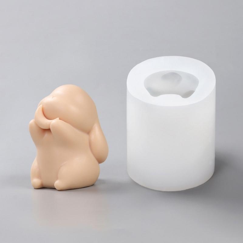 Baking Candle Mould Cute Castings Molds DIY 3D Silicone Mould Candle Silicone Handicrafts Moulds for Candle Making