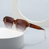  Women Rivets Square Sunglasses Fashion Men Shades UV400 Men Retro Sun Glasses