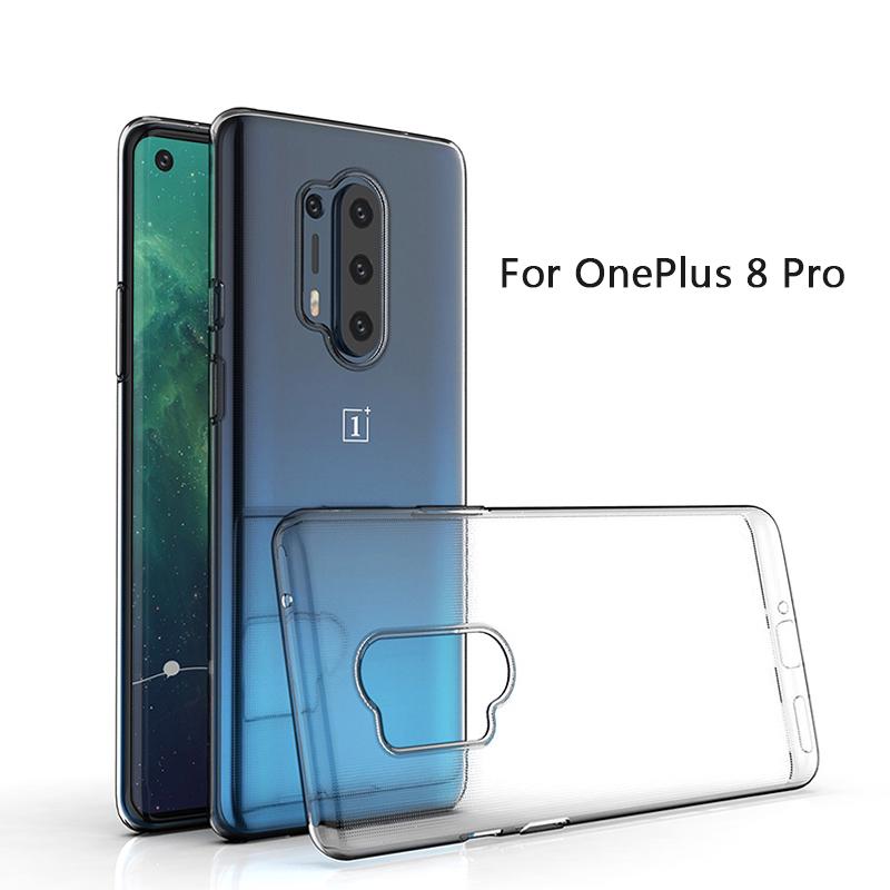 For OnePlus 8 OnePlus8 Pro 1+8 Slim Crystal Clear Soft TPU Back Case Protection Protect Cover