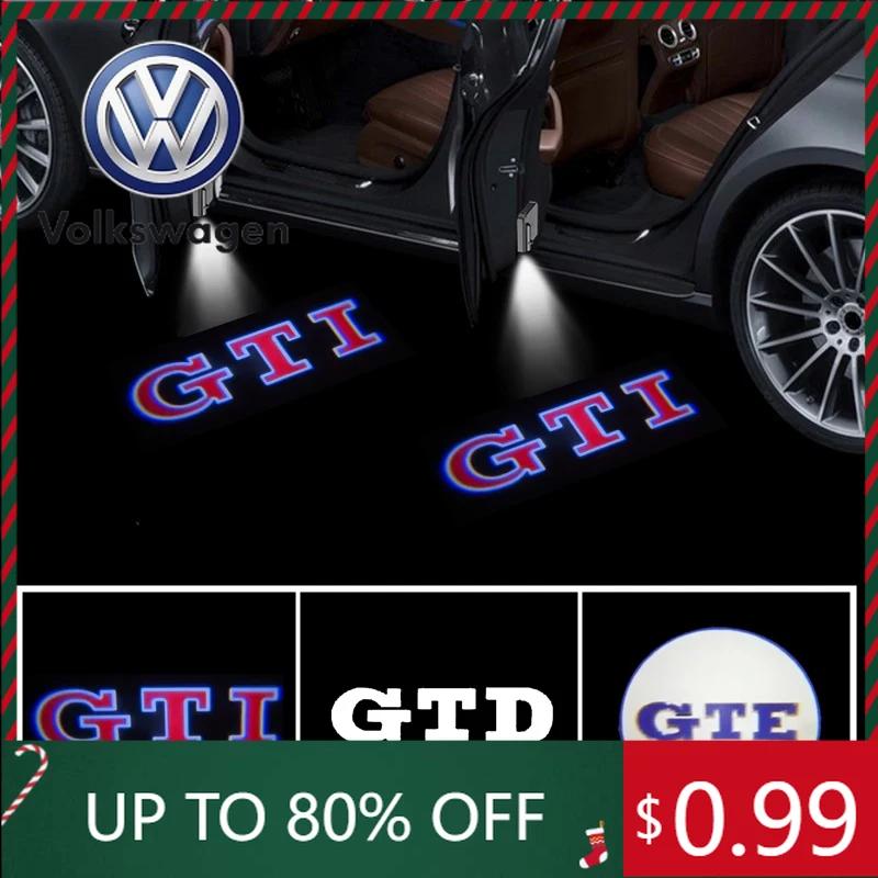 2026 Heiß für VOLKSWAGEN VW 2 Stück LED Autotürlicht Willkommens-Projektorlampe für VOLKSWAGEN VW Golf 5 6 7 GTI GTD GTE Sagitar Toura