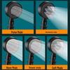 Black Warrior Multi-Function Matte Black Handheld Shower Head Set
