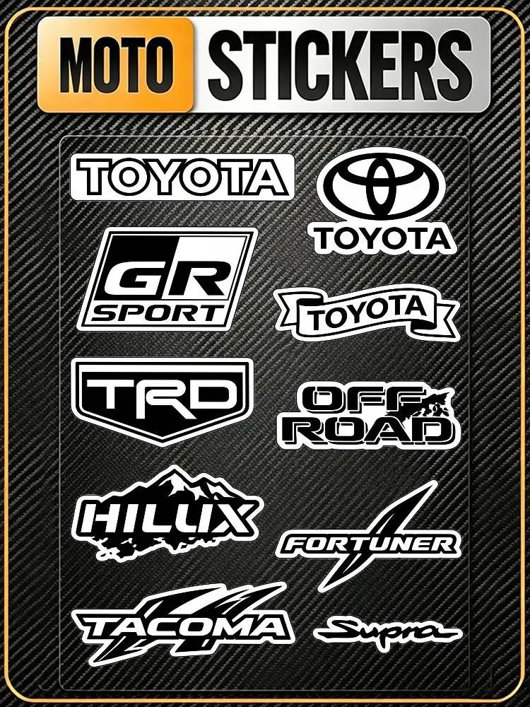 FOR TOYOTA TRO Universal Multi-Purpose Reflective Waterproof Stickers Scratch Conceal For Auto Bike Helmet Mug Fridge Decoration