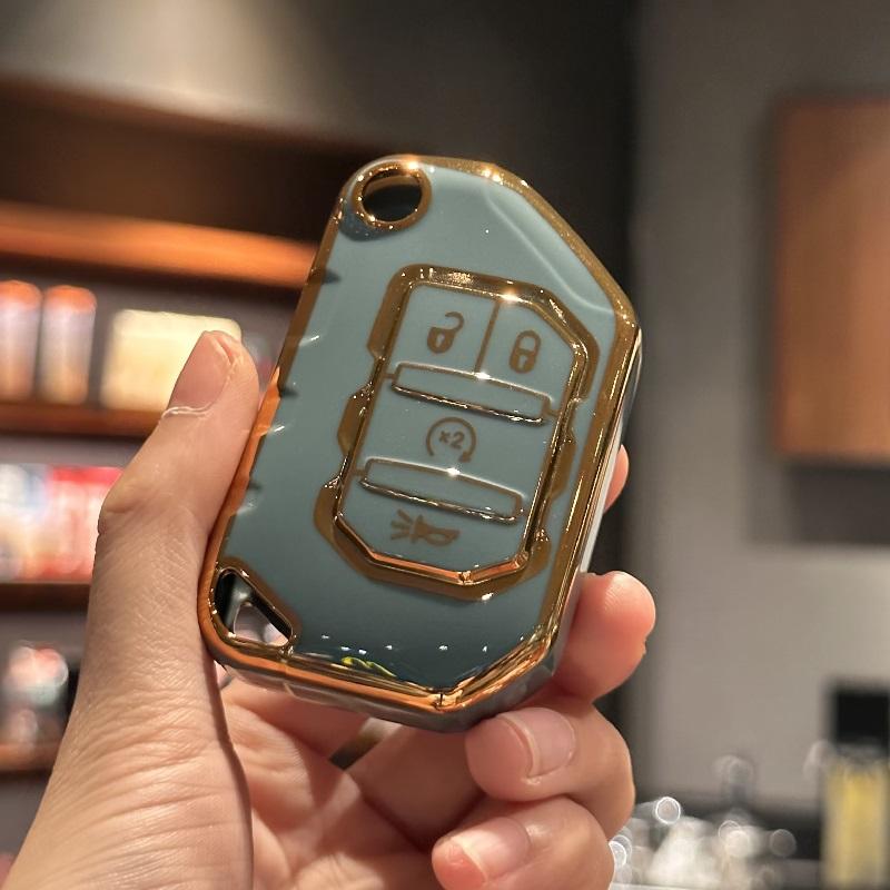 

Чехол для ключей для Jeep Wrangler 2018, 2019, 2020, 2021, 2022, 2023 JL для Gladiator Sahara, умный модный чехол для ключей