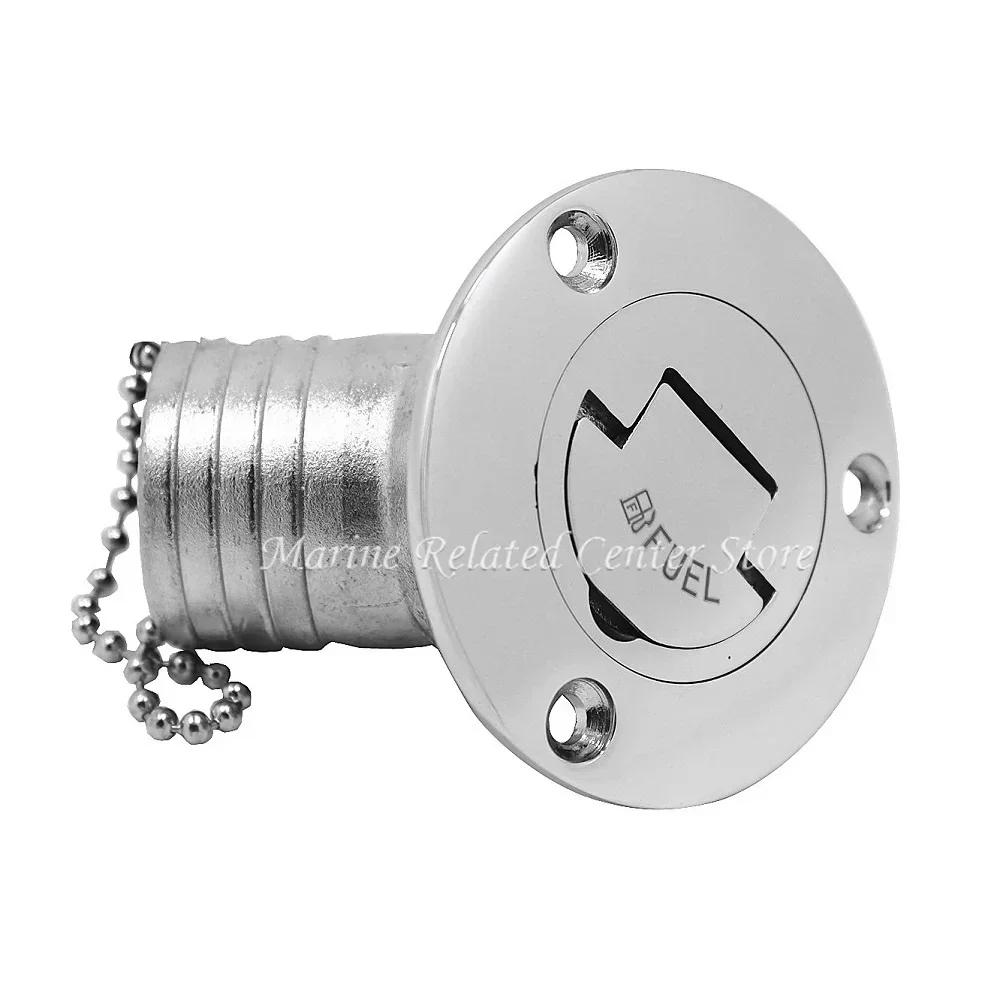 45/90 Degree Stainless Steel 316 Deck Filler Cap GAS DIESEL FUEL WASTE WATER 50mm(2inch) Marine Boat Yacht Hardware Deck Filler