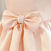 High-End Champagne Princess Dress for Girls - Stylish Flower Girl and Birthday Evening Gown