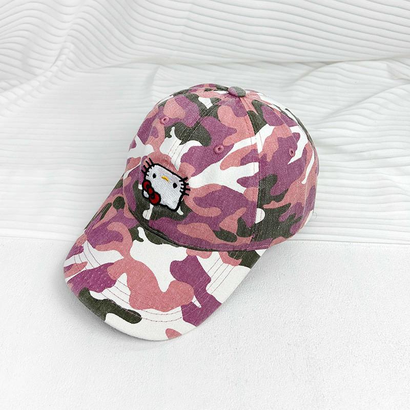 Embroidered Kitty Fashionable Cat Baseball Hat For Female Trendsetter