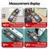 PN109 Clamp Meter Voltage Current Tester 4000 Counts Backlit Multimeter for Resistance Diode NCV Testing