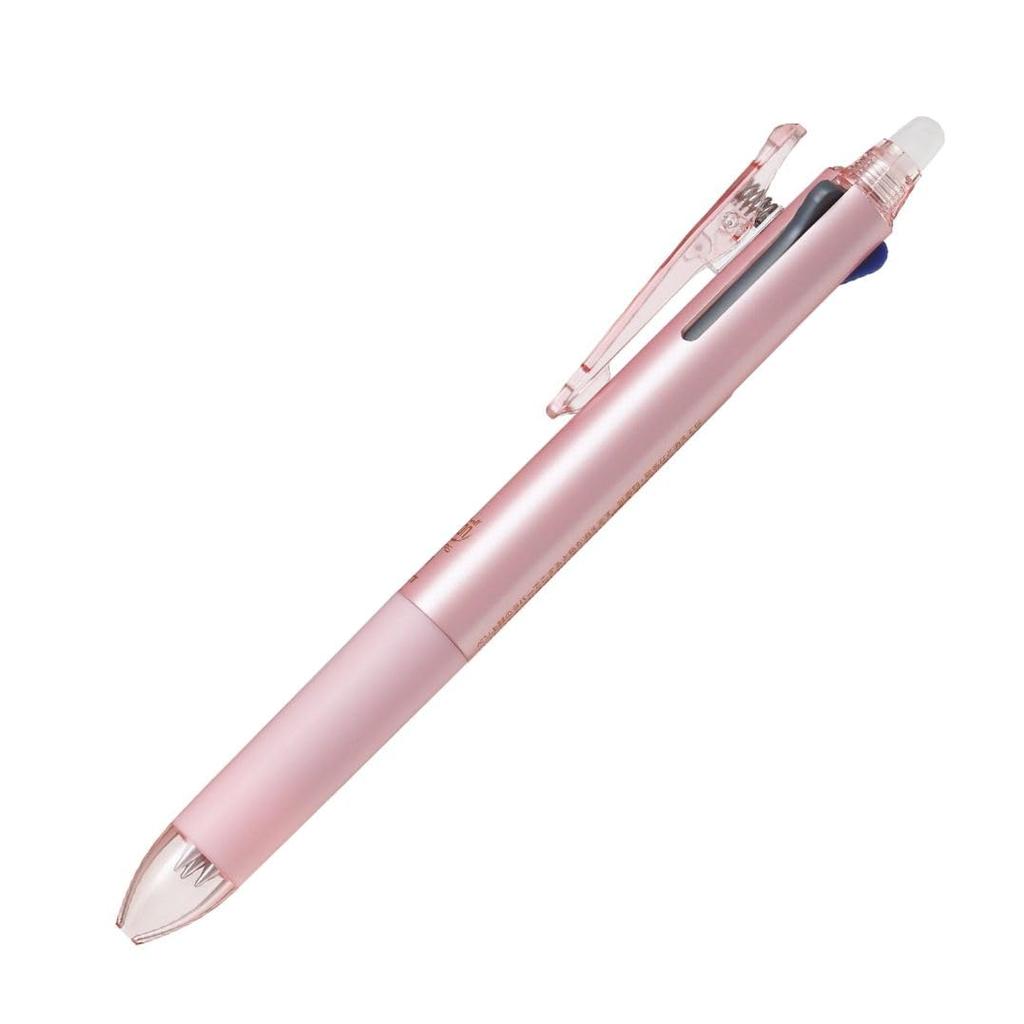 Pilot FriXion Ball 3 Slim Erasable Ballpoint Pearl LKFBS60UFPP 0.38mm Tri-Color Pen, Pink,