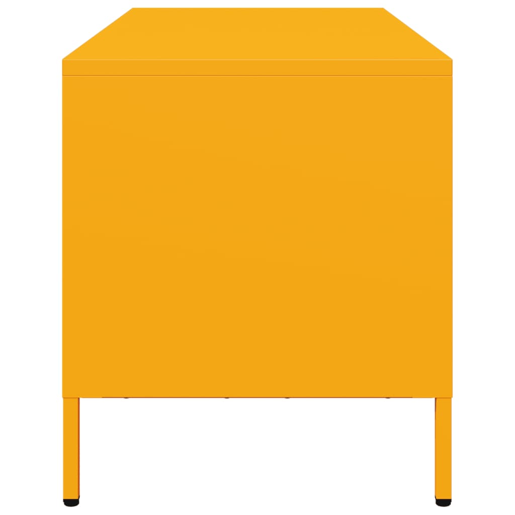 TV Stand Mustard Yellow 101.5 X 39 X 43.5 Cm Cold Rolled Steel