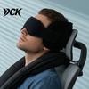 Compact Eye Cushion for Sleep Travel Pillow Airplanes, 360 Degree Airplane Head Strap with 3D Soft Nap Sleeping, No Bobbing Sleeping Aid Essentials