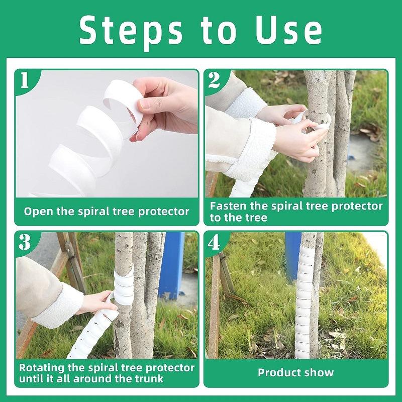 1/2pcs Tree Trunk Protector Plant Bark Growth Sleeve Plastic Telescopic Garden Accessory Prevents Squirrel Bark Gnawing