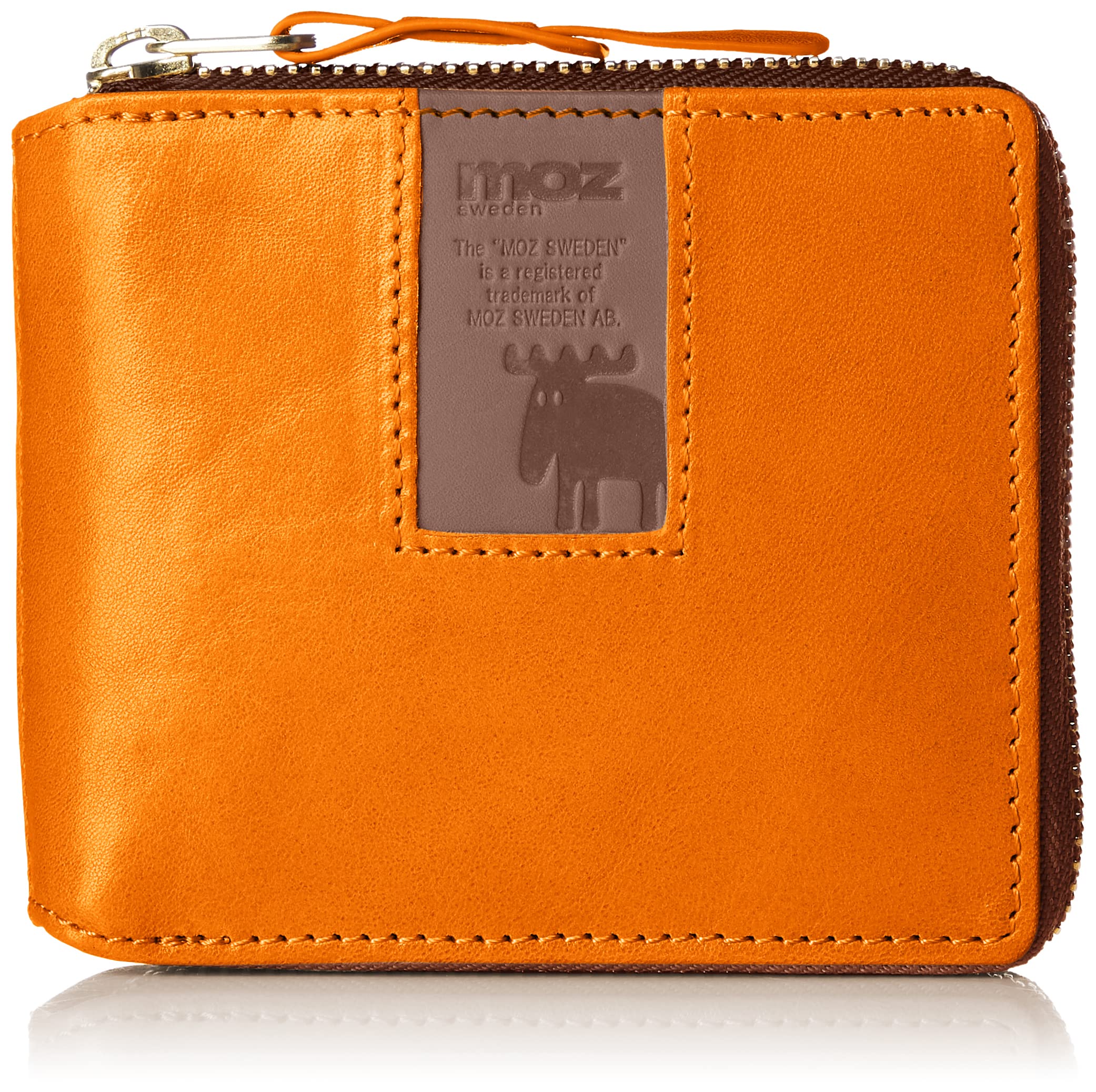 

Bifold Wallet Orange x Brown [Mozu] No.86091 Women s