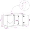 Bathroom Cabinet White 101 X 41 X 58 Cm Engineered Wood