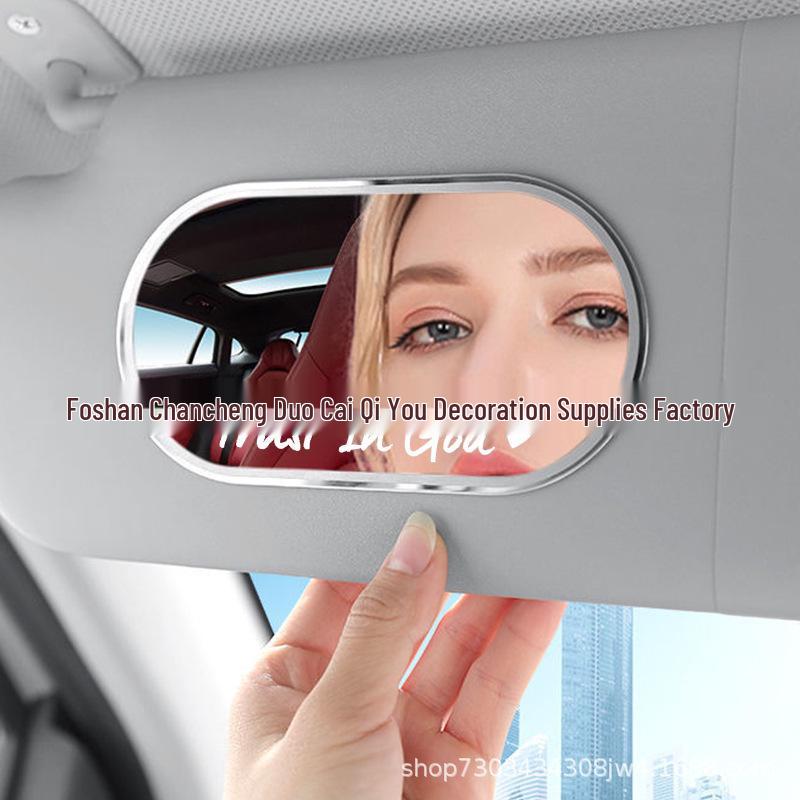 Popular  Trust in God  Car Rearview Mirror Sticker for Women s Interior Decoration красный