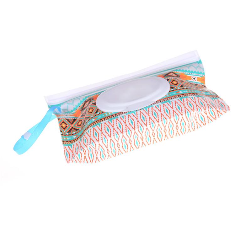 Wipes Carrying Case EcoFriendly Wet Wipes Bag Clamshell Cosmetic Pouch