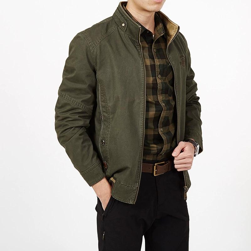 Autumn Jacket Men Double-sided Jackets Coats Pure Cotton Men's Jackets on Both Sides Plus Size XS-8XL