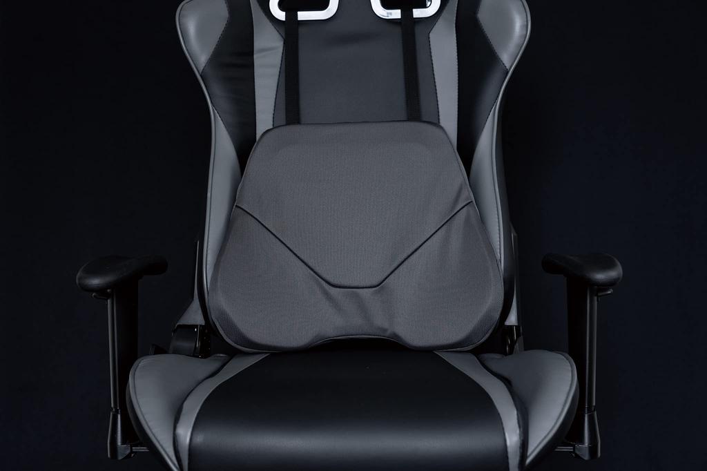 Herní židle EXGEL Šedá Zadní část zad Bolest dolní části zad Herní Made in Seat Polštář z uretanové pěny, Polštář, Bolest, Prevence, Bederní, Židle, Japonsko,