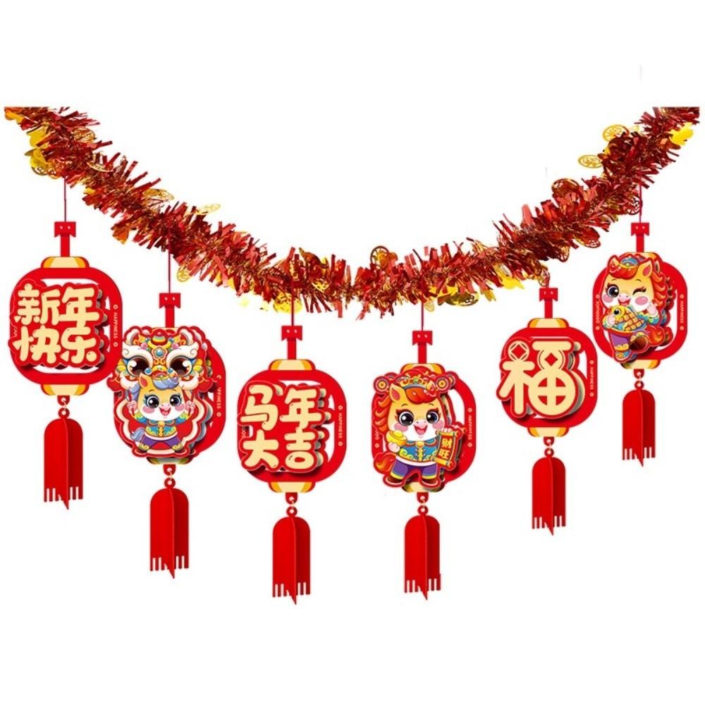 Chinese Style Horse Year Hanging Decorations Spring Festival Decoration  Garden Ceremonies