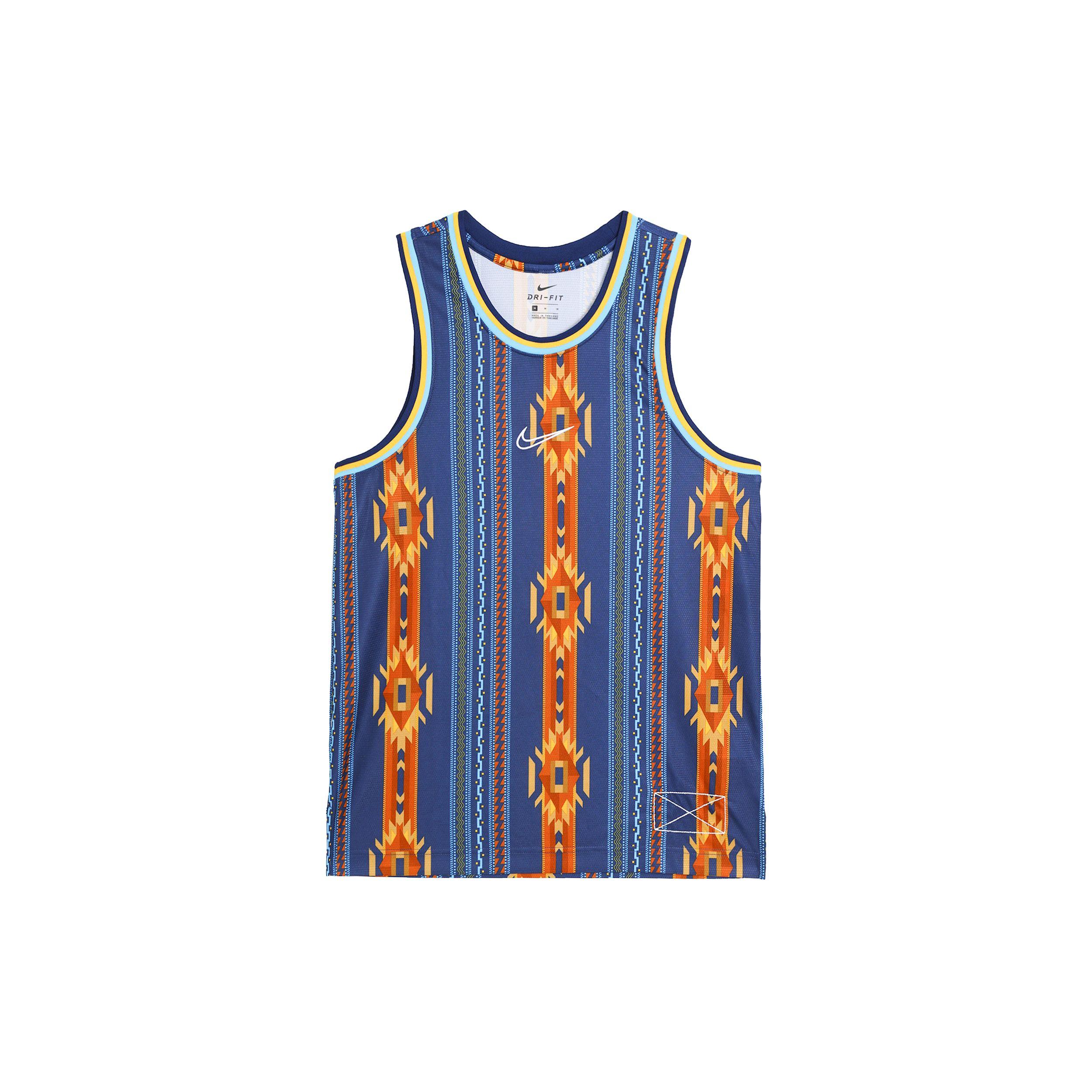 

Nike Баскетбольная майка Dri-Fit, мужская, синяя, CD0418-492 L