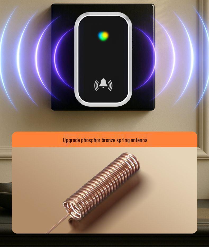 Ultra-Long Range Wireless Doorbell with High Volume and Elderly Pager Function
