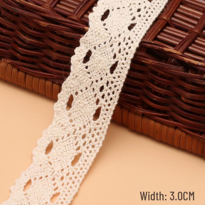 Cotton Knitted Lace Trim for DIY Crafts and Home Decor