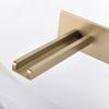 Wall Mounted Basin Faucets Black Bathroom Waterfall Sink Faucets Hot Cold In-wall Mixer Water Tap Brass