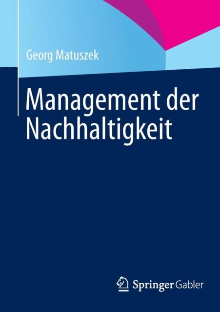 Kniha Management Der Nachhaltigkeit