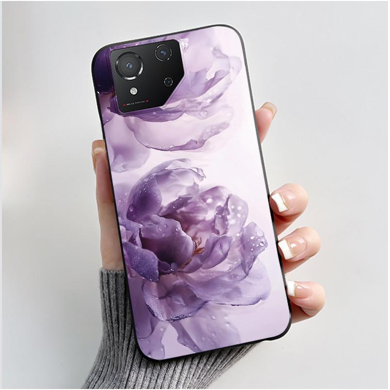 Casing For Asus ROG Phone 8 Phone8 ROG8 Pro Case Luxury Dragon Cute Cool Boys Girls Slim Black Matte Soft TPU Back Protect Cover