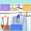 Foldable Plastic Clothes Hanger Lightweight Easy-to-carry Travel Hanger