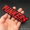 Totenkopf Punk Patches Für Kleidung Stickerei Streifen Diy Abzeichen Nähen Dekoration Kleidung Aufkleber Aufbügeln Aufnäher