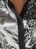 2025 Independent Station Autumn Satin Print Long Sleeve Shirt