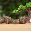 Bamboo Woven Furniture Resin Ornaments Handicrafts Creative Home Decor Accessories 1 Table+4 Chairs