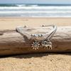 High-quality hypoallergenic bohemian style vintage silver-tone elephant and sun multi-layer anklet for summer beach wear pcs Trendy fashion