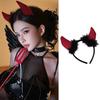Devil Horn Headband Cartoon Cool Devil Cosplay Photo Props Hair Accessory