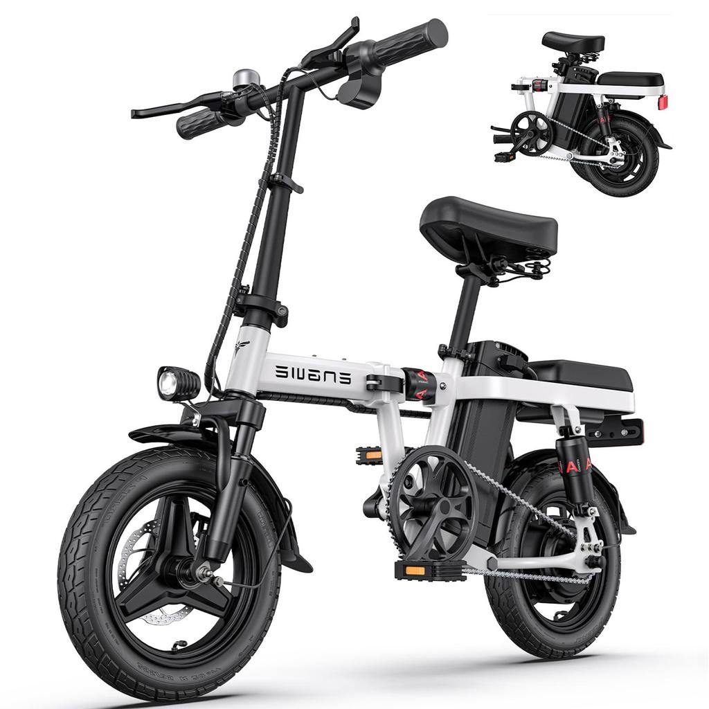 Electric Bike Foldable ENGWE T14 14" 250W Motor Top Speed 25Km/h 48V 10AH Range 40Km Load 120KG Blue