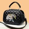 New Diamond Checkered Women's Crossbody Bags Fashion Double Zipper Mini Designer Handbag High Quality PU Women's Brand Small Bag