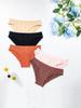 European and American low-rise underwear sports seamless and comfortable solid color sexy elastic briefs women's skin-friendly and breathable
